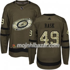 Dresovi Carolina Hurricanes Victor Rask 49 Adidas 2017-2018 Camo Zelena Authentic - Muške